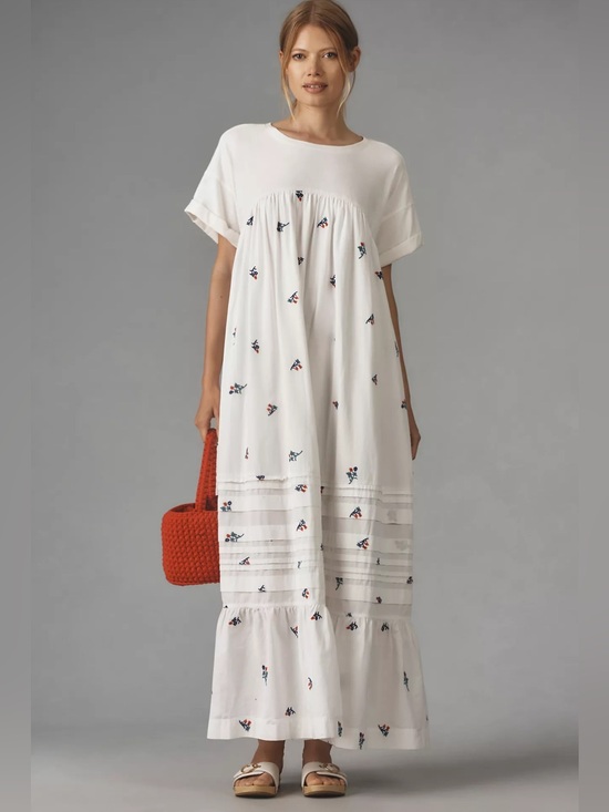 Pilcro Dresses & Skirts - Pilcro Short Sleeve T Shirt Midi Dress